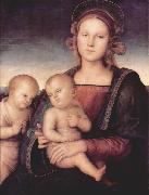 Pietro Perugino Madonna mit Hl. Johannes dem Taufer Spain oil painting artist